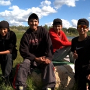 Webequie boys put on their biggest smiles, hoping to get scouted by a talent agent